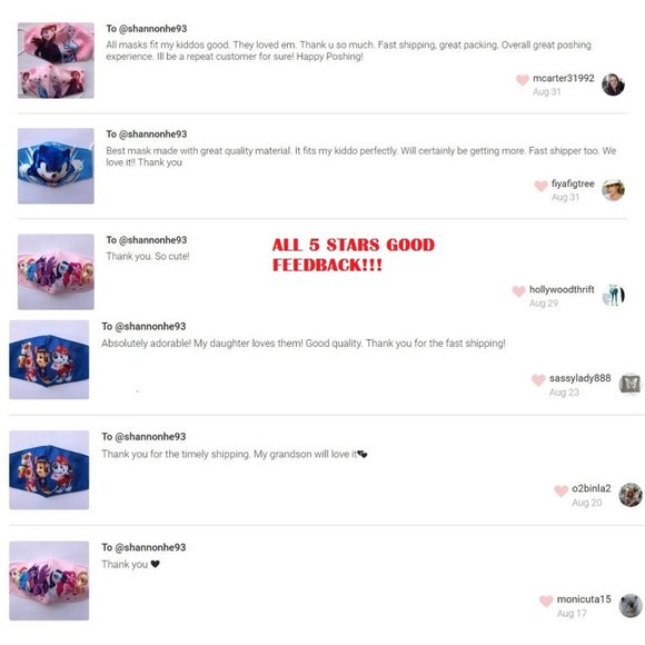 1 pc Kids face mask Sonic the Hedgehog tails - Picture 3 of 3